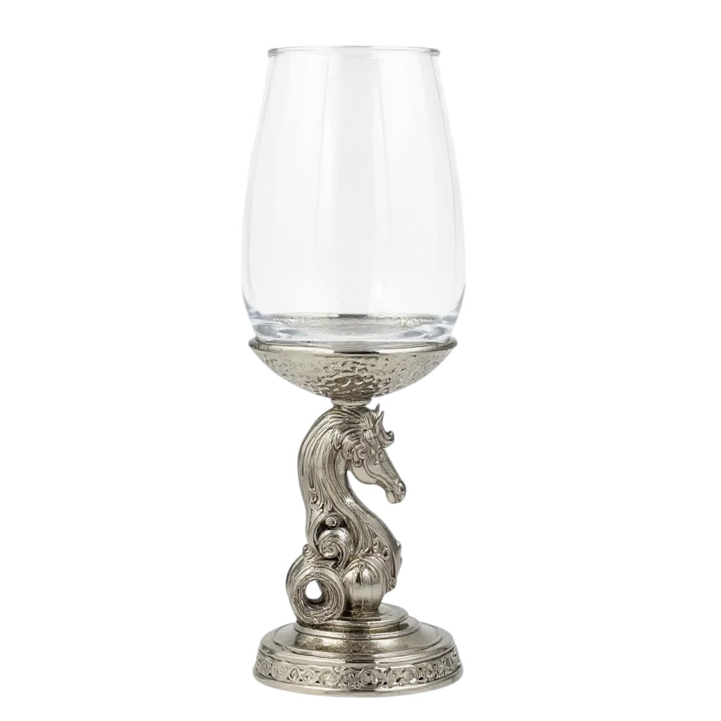 Set of 2/Set of 4 - Knight Wine Glasses