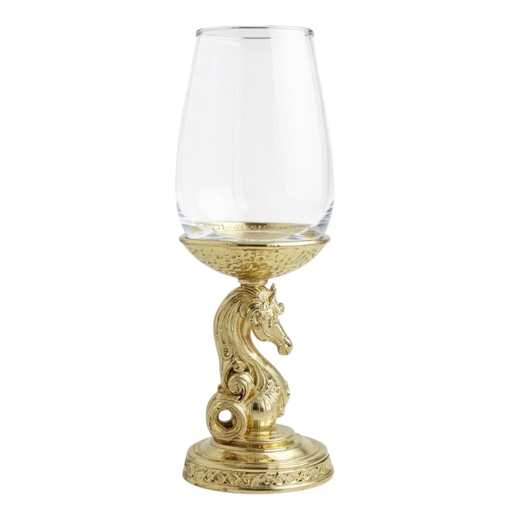 Set of 2/Set of 4 - Knight Wine Glasses