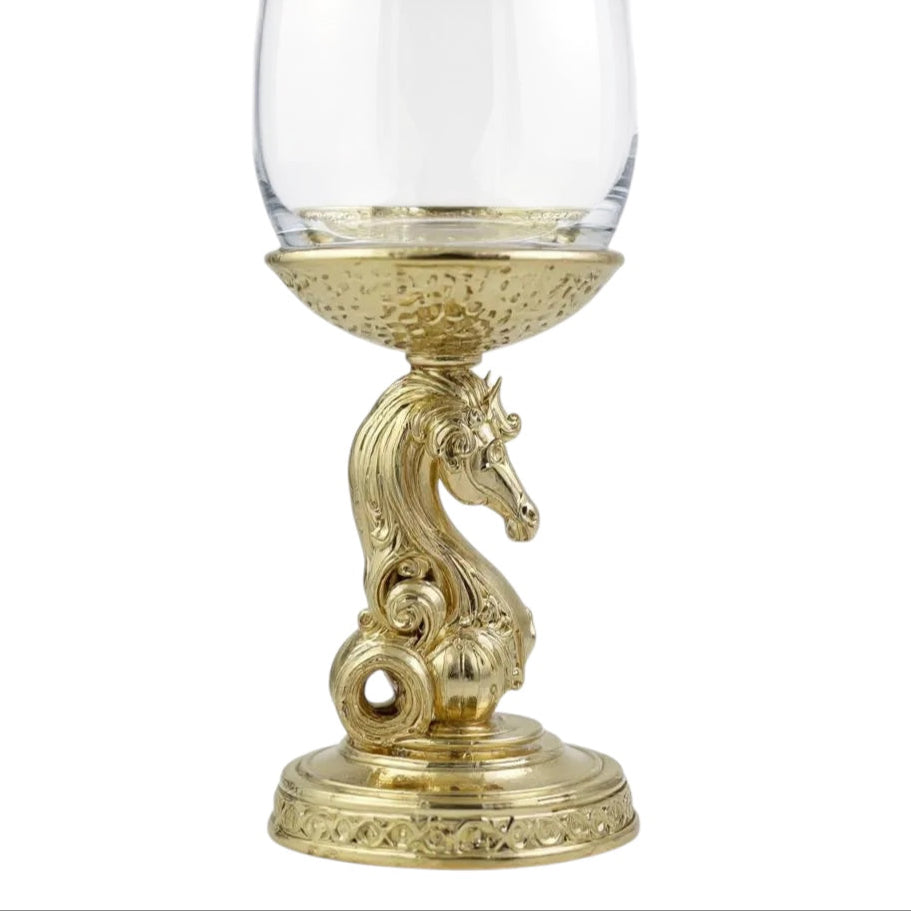 Set of 2/Set of 4 - Knight Wine Glasses