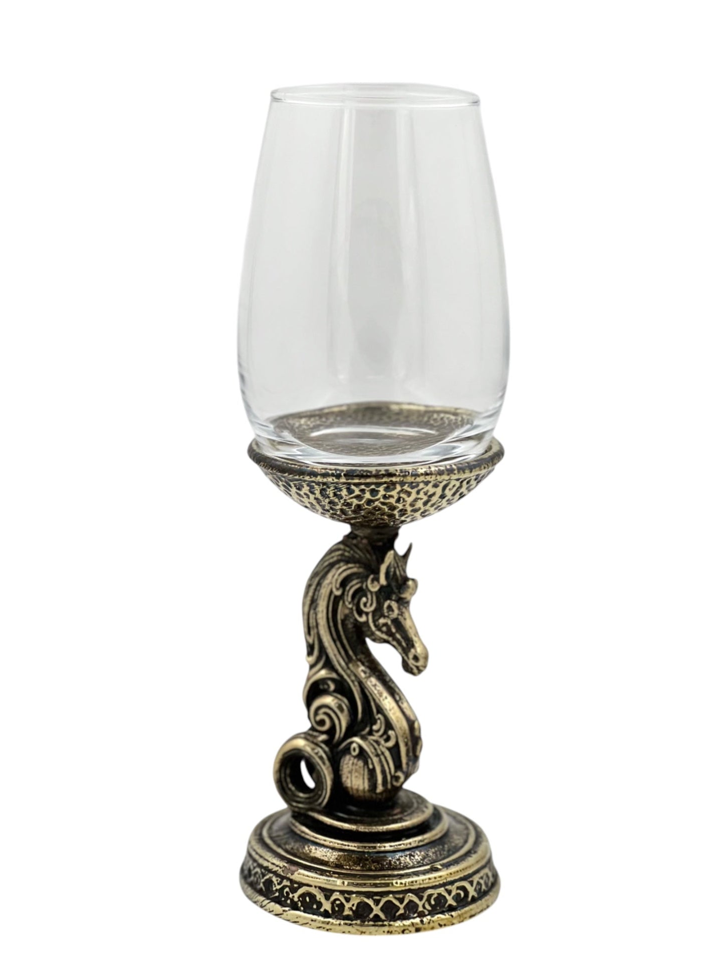 Set of 2/Set of 4 - Knight Wine Glasses