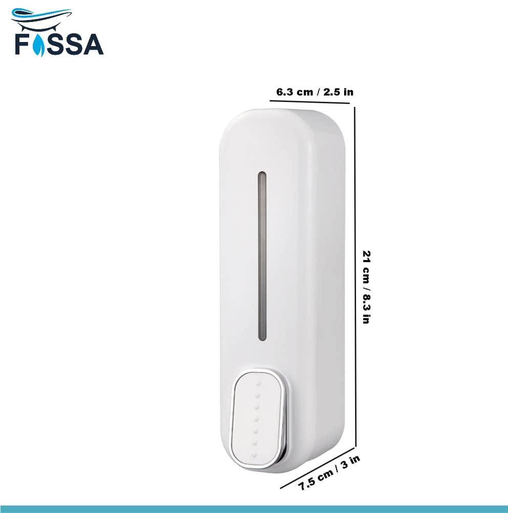 Fossa Soap Dispenser Wall Mounted, 350ml Manual Shower Gel Shampoo Sanitizer Dispenser Holder SD-003