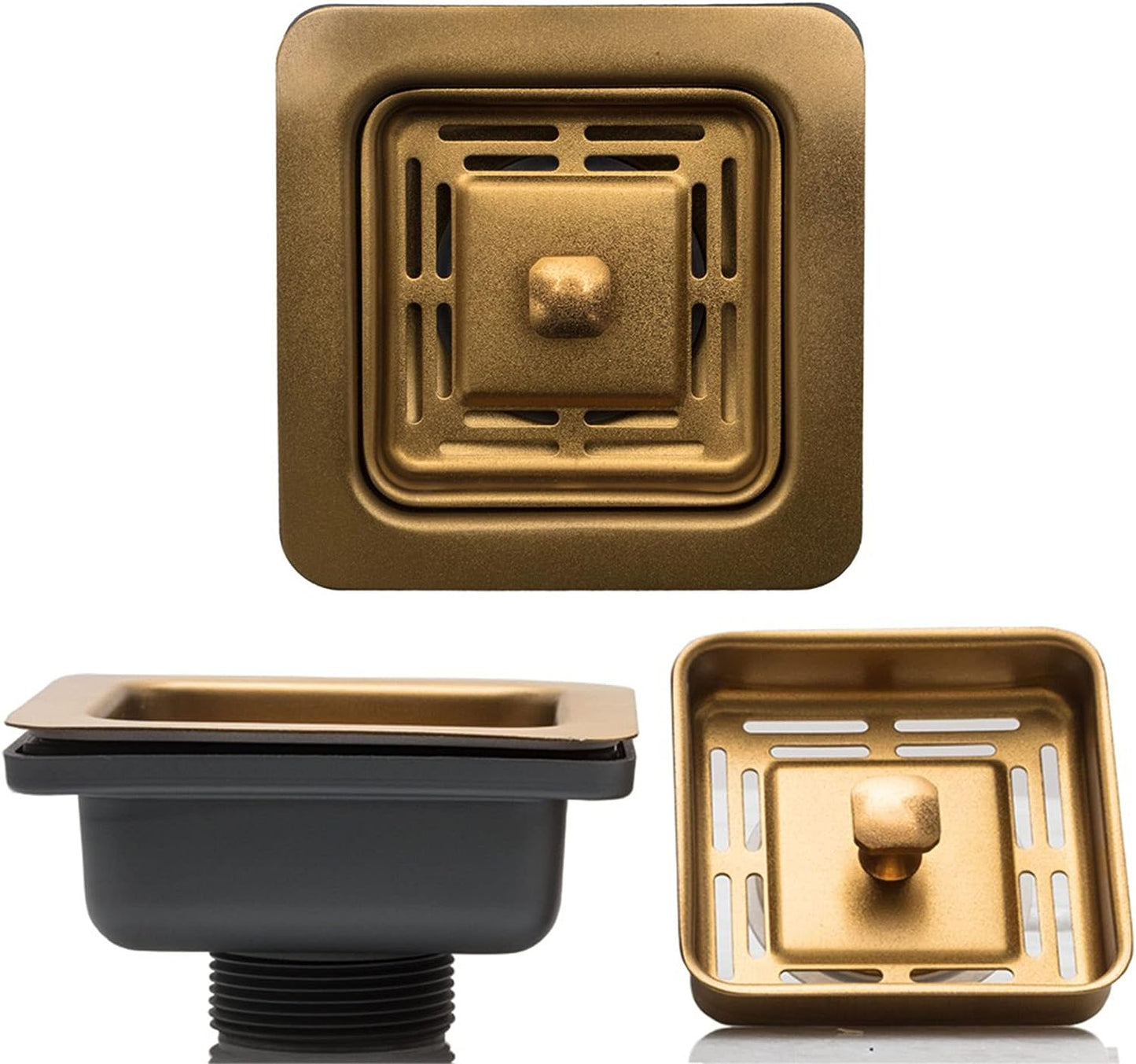 Fossa Stainless Steel Waste Coupling For Kitchen Sinks (Gold)