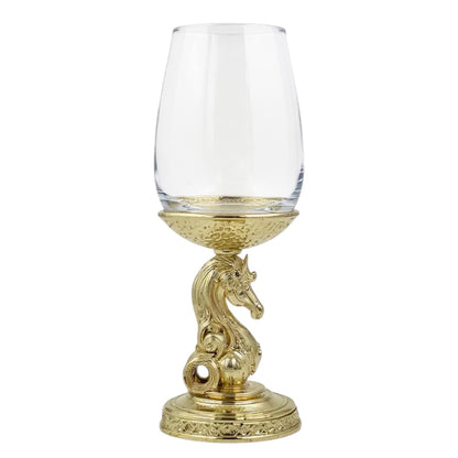 Set of 2/Set of 4 - Knight Wine Glasses
