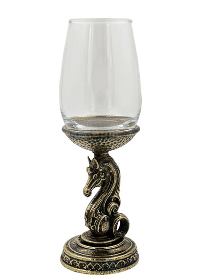 Set of 2/Set of 4 - Knight Wine Glasses