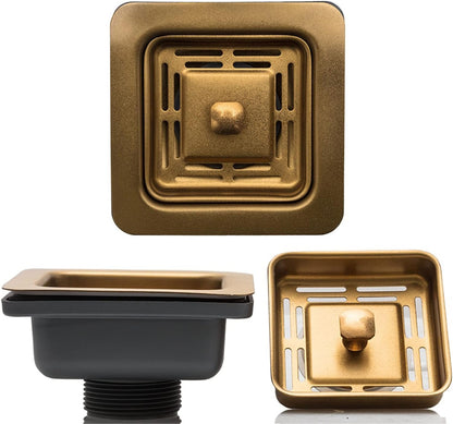 Fossa Stainless Steel Waste Coupling For Kitchen Sinks (Gold)
