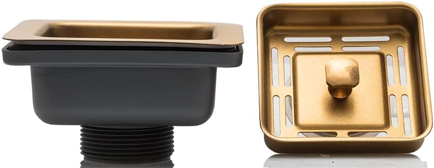 Fossa Stainless Steel Waste Coupling For Kitchen Sinks (Gold)